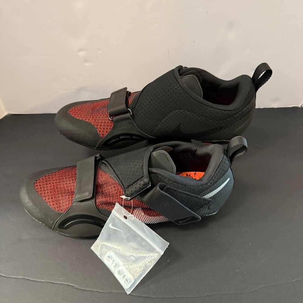 Nike SuperRep Cycle Mens Indoor Cycling Shoes Black Crimson Red 6445008 Size 12 - Picture 7 of 16